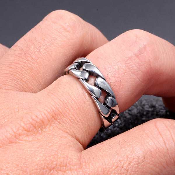 Link Chain Stainless Steel Ring