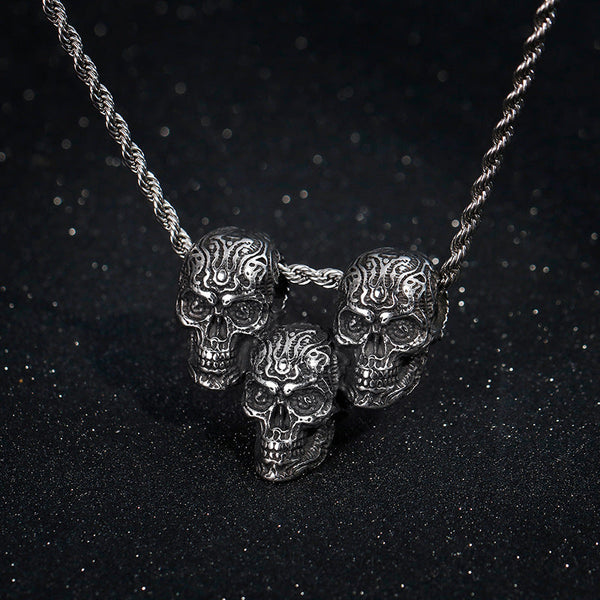 Art Skulls Necklace (Titanium Steel)