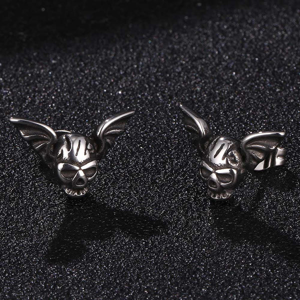 Bats Earrings (Steel)