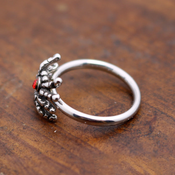 Ladies Spider Ring - Stainless Steel - 0058