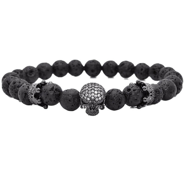 Skull and Crown Bracelet (Pearl)