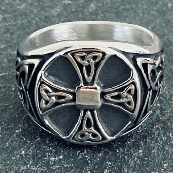 Cross Ring - Celtic Cross - Sizes 7-15 - R85