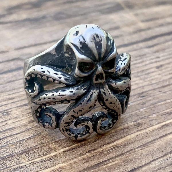 Octopus Skull Ring - Sizes 7-16 - R72