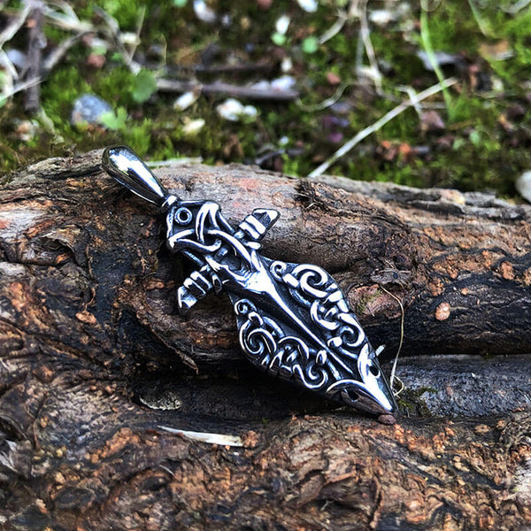 Viking Gungnir Stainless Steel Pendant